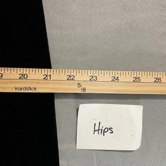 Vintage Black Velvet Maxi Dress Size 12 Holiday Gothic Romantic Witchy Evening - Picture 10 of 12